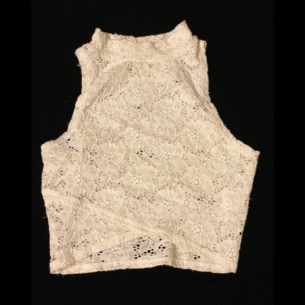 Hollister lace crop top